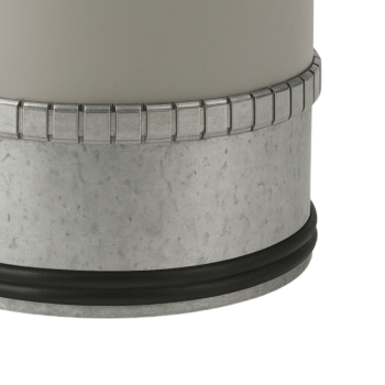 Segeltuchverbinder mit Doppellippendichtung Ø 100 mm