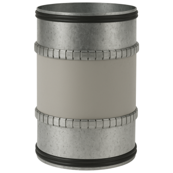 Segeltuchverbinder mit Doppellippendichtung Ø 125 mm
