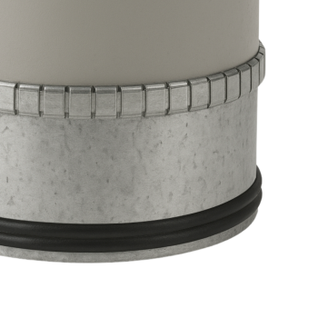 Segeltuchverbinder mit Doppellippendichtung Ø 125 mm