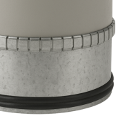 Segeltuchverbinder mit Doppellippendichtung Ø 200 mm 