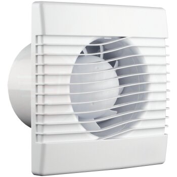 Wohnraumventilator weiß | Ø 100 mm Nachlauf...