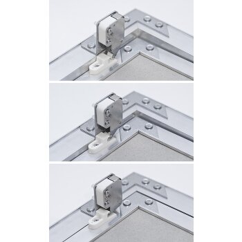 Revisionsklappe mit 12,5 mm GK-Einlage - Aluminium Profil | 500 x 700 mm Gebraucht - Akzeptabel