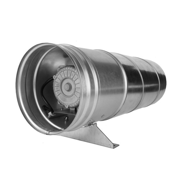 Axialer-Rohrventilator mit Temperatur- und Drehzahlregelung Ø 160