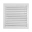 Metalllüftungsgitter 300 x 300 mm weiß