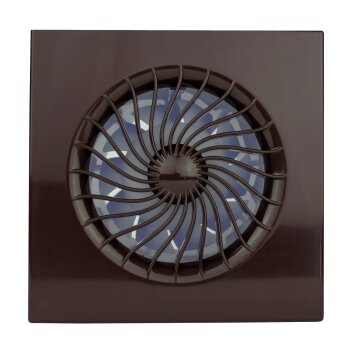 Wohnraumlüfter Ø 100 mm in braun Standard