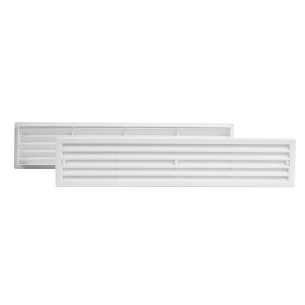 Türlüftungsgitter 76 mm x 430 mm weiß