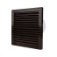 Lüfter Ventilator Badezimmer eckig Abluft Standard Ø 125 mm braun