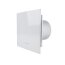 Badl&uuml;fter Ventilator L&uuml;fter Badezimmer WC Be- Entl&uuml;ftung Abluft &Oslash; 100 mm wei&szlig; Feuchtigkeitssensor gerade