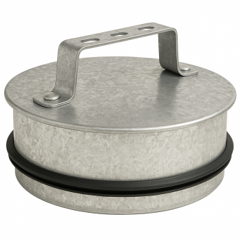 Enddeckel mit Doppellippendichtung Ø 125 mm