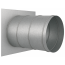 Wandflansch mit Doppellippendichtung Ø 125 mm