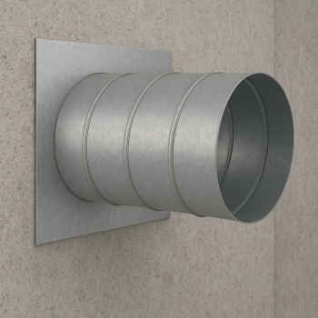 Wandflansch mit Doppellippendichtung Ø 150 mm