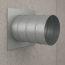 Wandflansch mit Doppellippendichtung Ø 150 mm