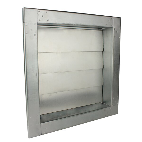 Lüftungsgitter mit Lamellen 500 x 500 mm