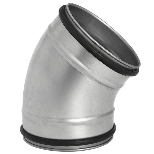 Bogen 45° Doppellippendichtung Ø 125 mm