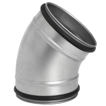 Bogen 45° Doppellippendichtung Ø 125 mm