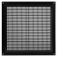 Lüftungsgitter Insektenschutz 150 x 150 mm schwarz