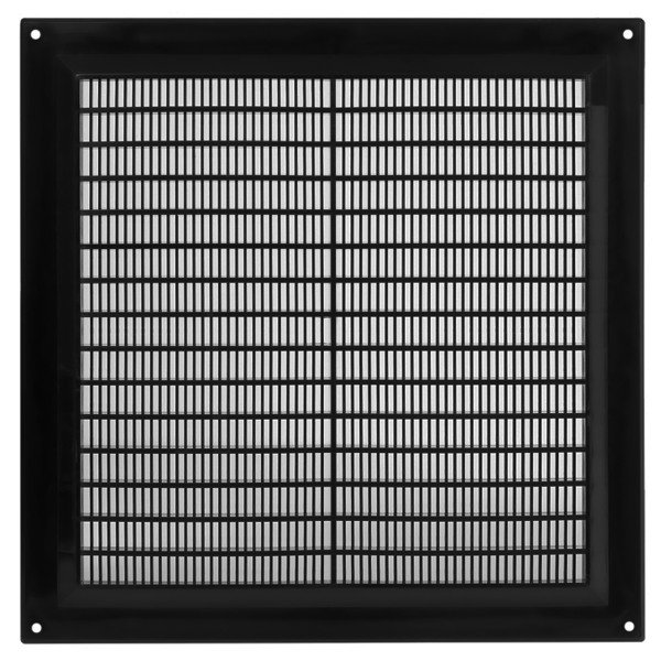 Lüftungsgitter Insektenschutz 250 x 250 mm schwarz