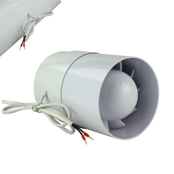 Kanal Rohrventilator Rohreinschub Lüfter Abluft...