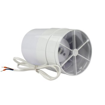 Kanal Rohrventilator Rohreinschub Lüfter Abluft Ventilator leise Ø 100 mm Standard mit Rückstauklappe