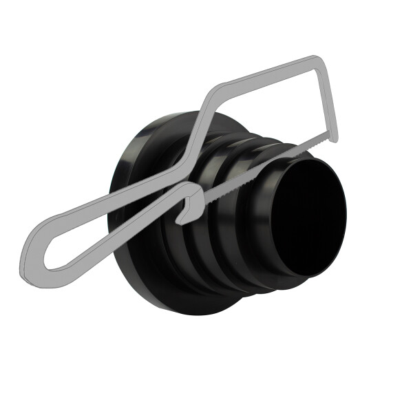 Rohrverbinder Reduzierstück Für Abluftventilatoren – 80 Mm 100 Mm 110 Mm 120 Mm 130 Mm 140 Mm 150 Mm – ABS Kunststoff