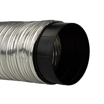 Rohrverbinder Verbindungsstück Rückstauklappe Rohr Verbinder PVC Lüftungssystem Ø 100 mm Ø 100 mm ohne Rückstauklappe