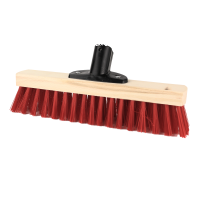 Bürste Nylon oder Tampico Teppichbürste Nylon rot 