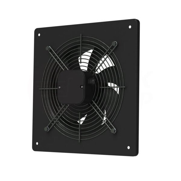 Großraumventilator aus Metall in schwarz | Ø 200 mm Gebraucht - Akzeptabel
