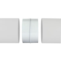 Verbinder mit Rückstauklappe Ø100 mm 4