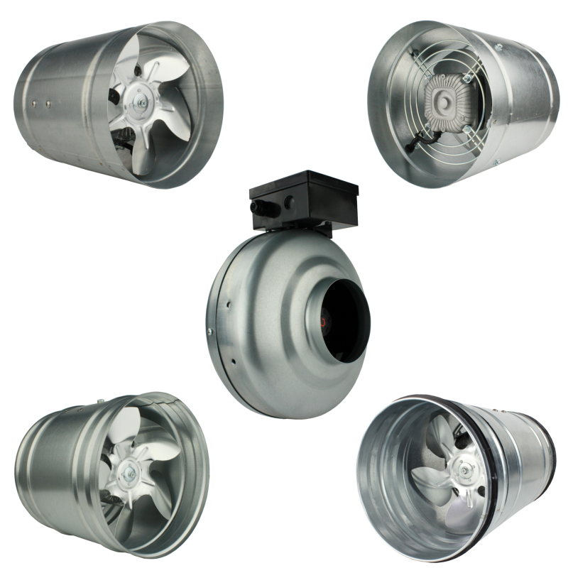 Industrie Rohrventilator 15 bis 60cm Rohrlüfter Luftabsaugung  /Ventilator/Lüfter