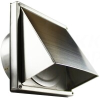 Mauerdurchführung Edelst. Haube eckig Ø 125 mm o