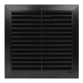 Lüftungsgitter Kunststoff Wetterschutz Ø 150 mm schwarz