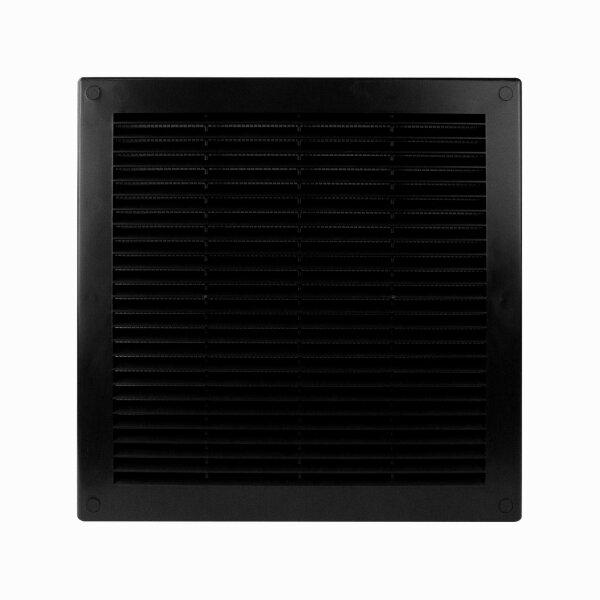 Lüftungsgitter Insektenschutz rechteckig quadratisch Lamellengitter braun weiß schwarz 300 x 300 mm
