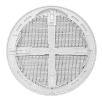 L&uuml;ftungsgitter Flansch verstellbar Insektennetz Lamellengitter &Oslash;100 - 150 mm wei&szlig;