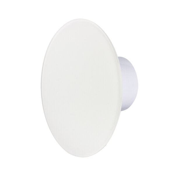 Badlüfter Ventilator Wandlüfter Glasfront Abluft Rückstauklappe weiß Ø 100 mm Standard matt mit Rückstauklappe