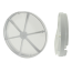Badlüfter Ventilator Wandlüfter Glasfront Abluft Rückstauklappe weiß Ø 100 mm Standard matt mit Rückstauklappe