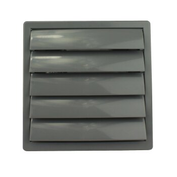 Lamellengitter 170 x 170 mm | Ø 100 mm grau Gebraucht - Akzeptabel