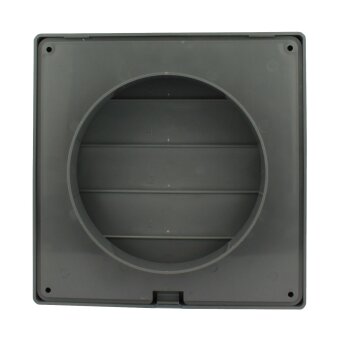 Lamellengitter 170 x 170 mm | Ø 100 mm grau Gebraucht - Akzeptabel
