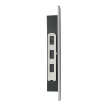 Lüftungsgitter Befestigungsstangen Lamellen regulierbar Flansch 140 x 140 mm weiß
