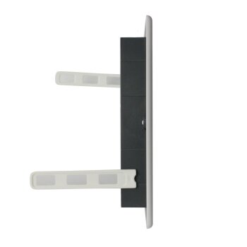 Lüftungsgitter Befestigungsstangen Lamellen regulierbar Flansch 140 x 140 mm weiß