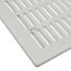 Lüftungsgitter Befestigungsstangen Lamellen regulierbar Flansch 140 x 140 mm weiß