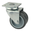 Transportrolle max. Traglast 100 kg Doppelrolle Gleitlager Bremsbar