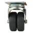 Transportrolle max. Traglast 100 kg Doppelrolle Gleitlager Bremsbar &Oslash; 50 mm ohne Bremse