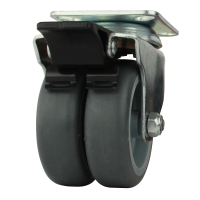 Transportrolle max. Traglast 70 kg Doppelrolle Gleitlager Br
