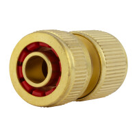Messing Schnellverbindungsstück Wasserstop 3/4" 1