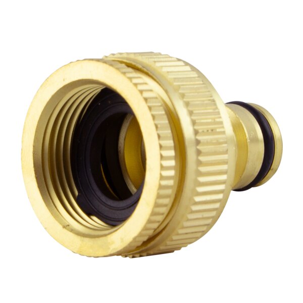 Messing Anschlussstück mit Innengewinde 3/4" und 1"