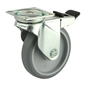 Transportrolle max. Traglast 80 kg Lenkrolle Gleitlager...