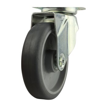 Transportrolle max. Traglast 80 kg Lenkrolle Gleitlager Bremsbar Ø 50 mm mit Bremse