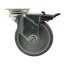 Transportrolle max. Traglast 80 kg Lenkrolle Gleitlager Bremsbar Ø 50 mm mit Bremse