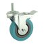 Transportrolle max. Traglast 65 kg Lenkrolle Bremsbar Ø 50 mm mit Bremse