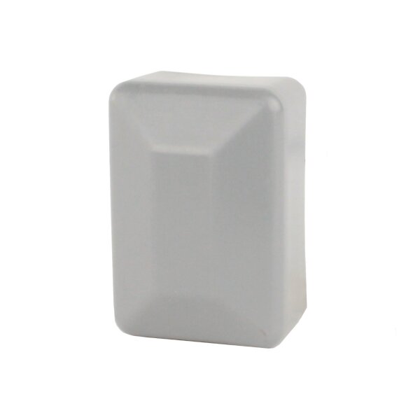 Zaunpfahlkappen rechteckig 60 x 80 mm grau (RAL 7040)